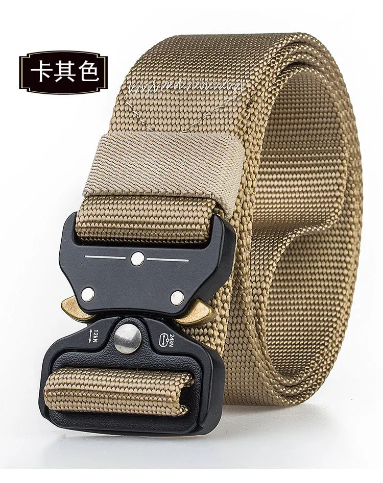 New Quick Release Buckle Outdoor Safety Outer Belt Quick Dry Pure Nylon Belt Training Belt 3.8cm Men Accessories Causal SA-8