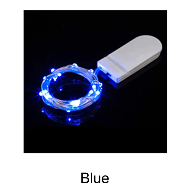 Luces Led Copper Wire Fairy Lights Battery Powered LED String Lights Party Wedding Indoor Christmas Decoration Garland Lights Blue