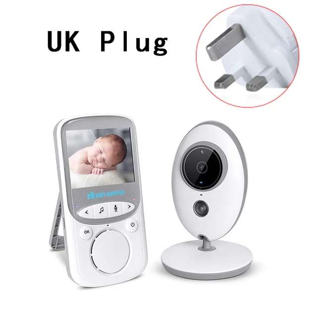 UK Радионяня VB605, радио, няня, музыкальный Интерком, IR, 24 h, портативная детская камера, Детская портативная рация, няня, беспроводная, lcd, аудио, видео - Цвет: UK
