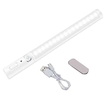 

1-Piece LED Closet Light, Motion Sensor Under Cabinet Lighting, Portable Night Light for Wardrobe, Kitchen, Corridor