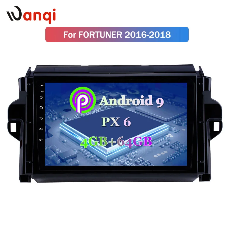 Android 9 0 HD сенсорный экран дюймов gps Навигация стерео для 2016-2018 Toyota Fortuner поддержка SWC