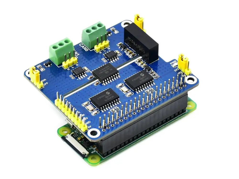 Cappello Di Espansione Can Isolato A 2 Canali Waveshare Per Raspberry Pi, Soluzione A Doppio Chip