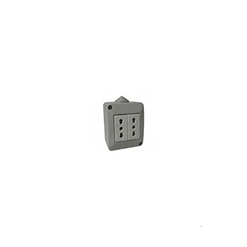 

PRESA BIPASSO ESTERNA DOPPIA 2x2P+T 10/16A