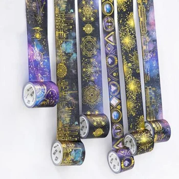 

Night Stars Gilding Washi Tape DIY Scrapbooking Sticker Label Masking Tape School Office Supply
