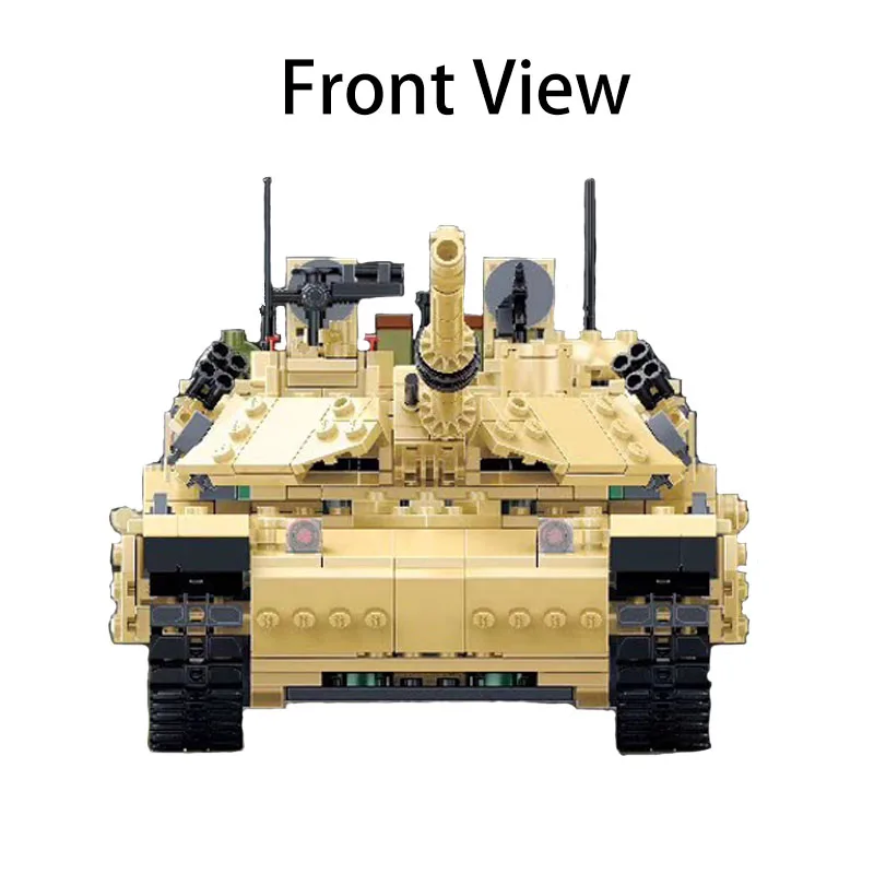1361 шт 6101 Военный танк M1A2 abrams основной боевой танк строительные блоки сборные развивающие Кирпичи игрушки для детей подарок для детей