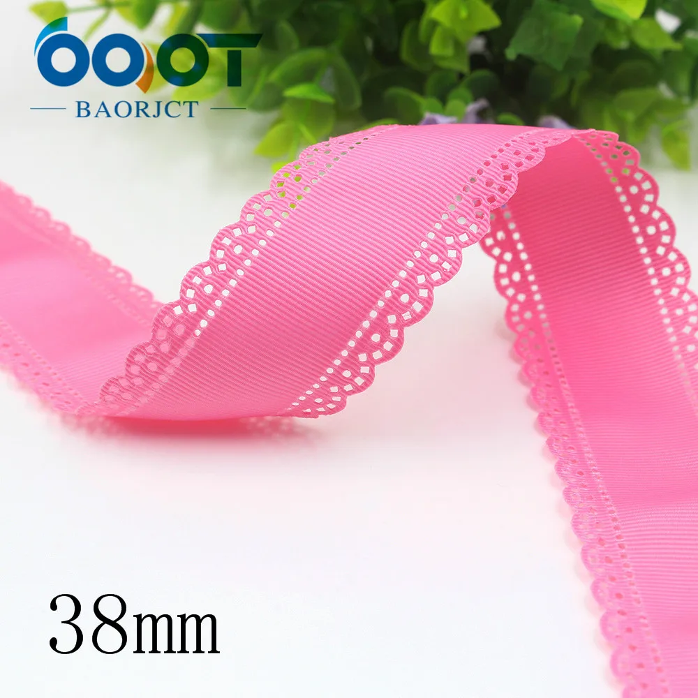 OOOT BAORJCT I-19407-882, 10 ярдов, горячая Распродажа 38 мм полые цветы сплошная корсажная лента ленты, DIY ручной работы материал, аксессуары для одежды - Цвет: I-19407-884