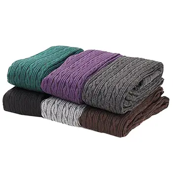 

Soft Autumn Winter Knitted Candy Color Seamless long stocking FOR Women Warm Tights Pantyhose Stockings New Xmas Gift 2020