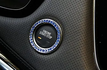 

Blue Start Stop CIrcle Frame Cover for 2016-2019 Cadillac XT5 2017