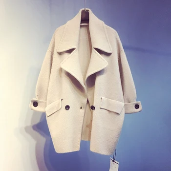 

Winter 2019 New Korean Version Loose and Thickened Knitwear Autumn Winter Long Sweater Cardigan Woman Plus Size Sweater Women