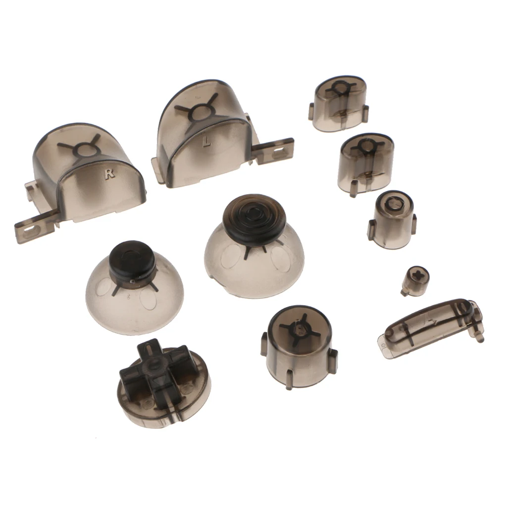 

11 in 1 Button Set Replacement Part for Nintendo GameCube NGC Gamepad Accessory Kit - Black