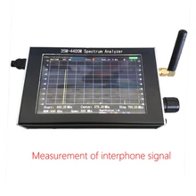 Портативный 35 м-4400 м простой анализатор спектра измерение межтелефонного сигнала