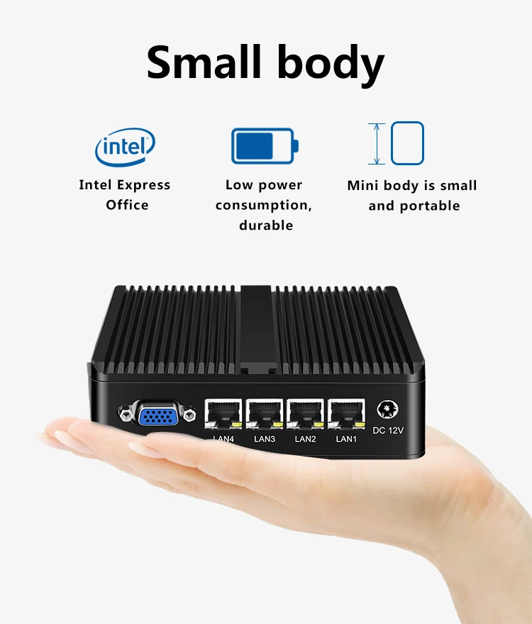 J1900 Soft Router Mini PC with 4 LAN, HDMI, VGA, Pfsense, Linux – Industrial Computer for VPN, Firewall, Gaming, and Office Networking. Description Image.This Product Can Be Found With The Tag Names Cheap Mini PC, Computer Office, High Quality Computer Office, Mini pc