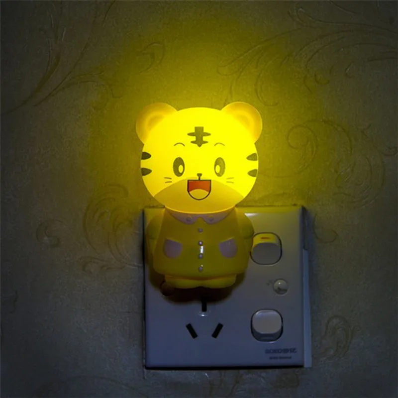Световой датчик управления мини светодио дный-звездой светодиодный ночник для темной ночи детская спальня прикроватная лампа с ЕС/США