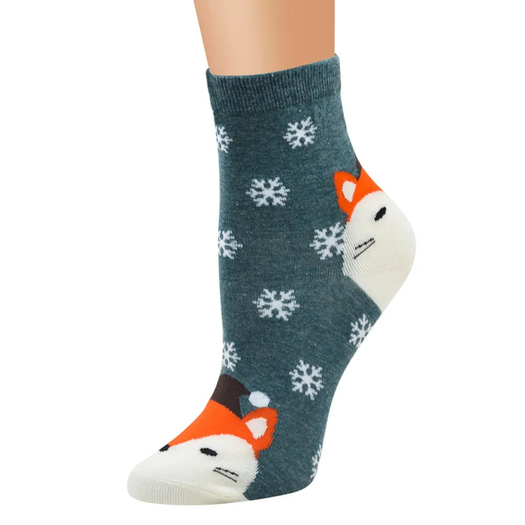 Милые хлопковые чулки зеленого цвета с забавными персонажами из мультфильмов «Счастливые карты», чулки для девочек и мужчин, подарок на Рождество, skarpetki#31