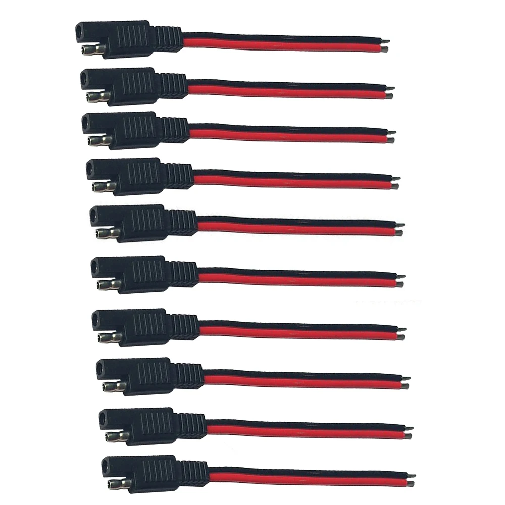 5 шт. 15 см SAE 2 Pin быстрый разъем 14AWG Удлинительный кабель жгут проводов для