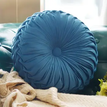 

Round pumpkin Cuddle Cushion velvet folding style sofa cushion car sofa bed car Dec with filling wholesale FG1269