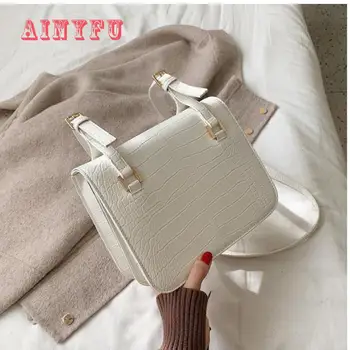 

Vinatge Crocodile Pattern Handbag Women's Deisgner Luxury High Quality Pu Leather Shoulder Messenger Bags Bolsa Feminina B689
