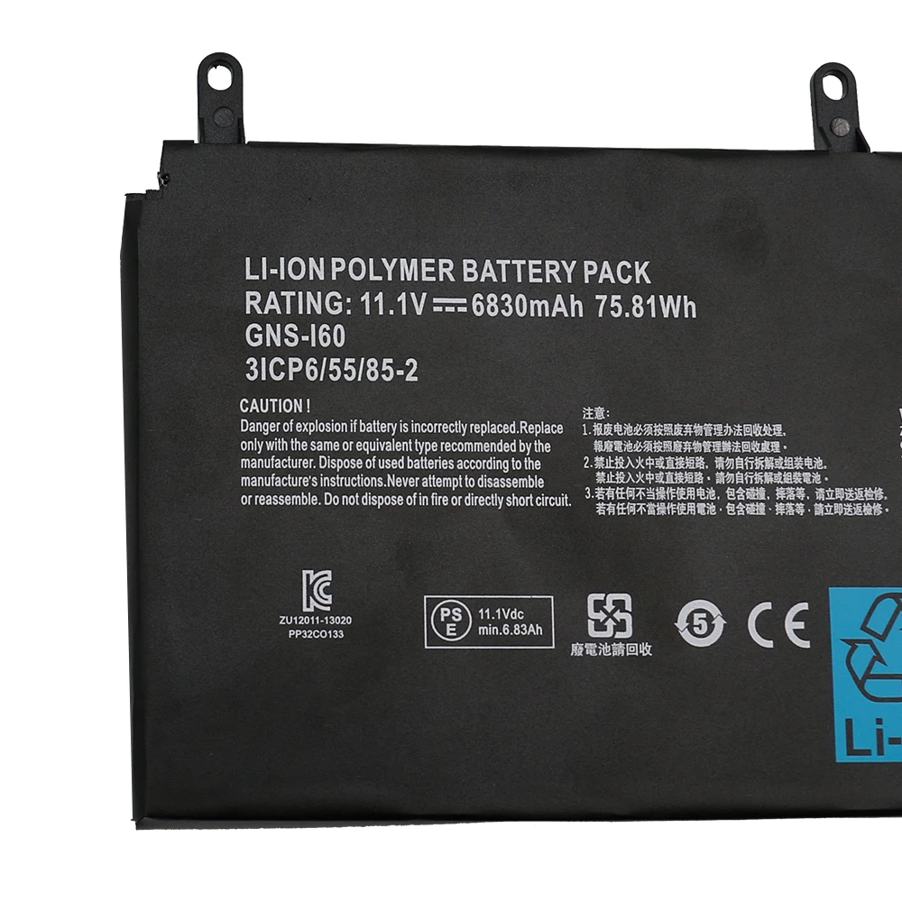 Bateria do Laptop Gns-160 para Gigabyte P35g v2 P35x v3 P37x v5 P57w P57x v6 P35k P35w P35n P37w 961ta010fa Gns-i60 31cp6 - 55 85-2 - Imagem 5