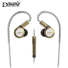 DUNU DM380 Hallo-Res Lineare Layout Triple Titan Membran Fahrer In-ohr Kopfhörer mit HiFi Aktive Crossover MIC leicht Angetrieben
