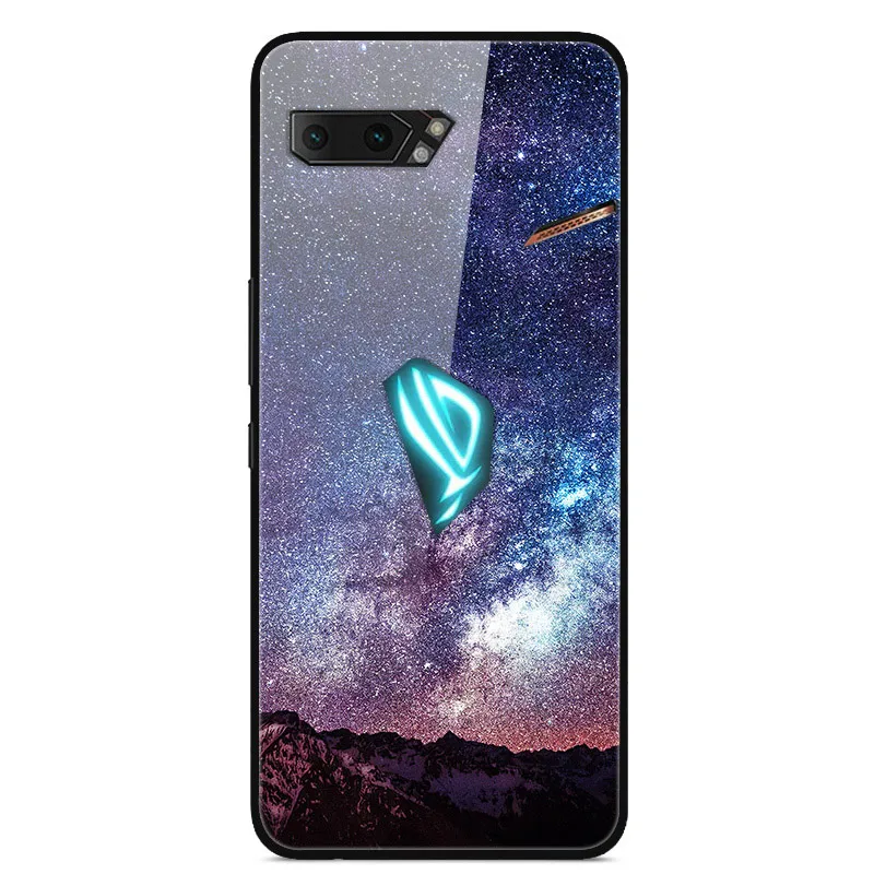 Для Asus ROG Phone II чехол из закаленного стекла «Планета космос», чехол из стекла для Asus ROG Phone2 ZS660KL Phone II 2 Coque