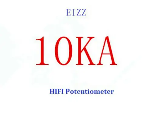 10K Eizz 10K 25K 50K 100K 250K Точность 24 шаговый потенциометр громкости 24 файл частичное давление звуковой потенциометр - Цвет: 10K