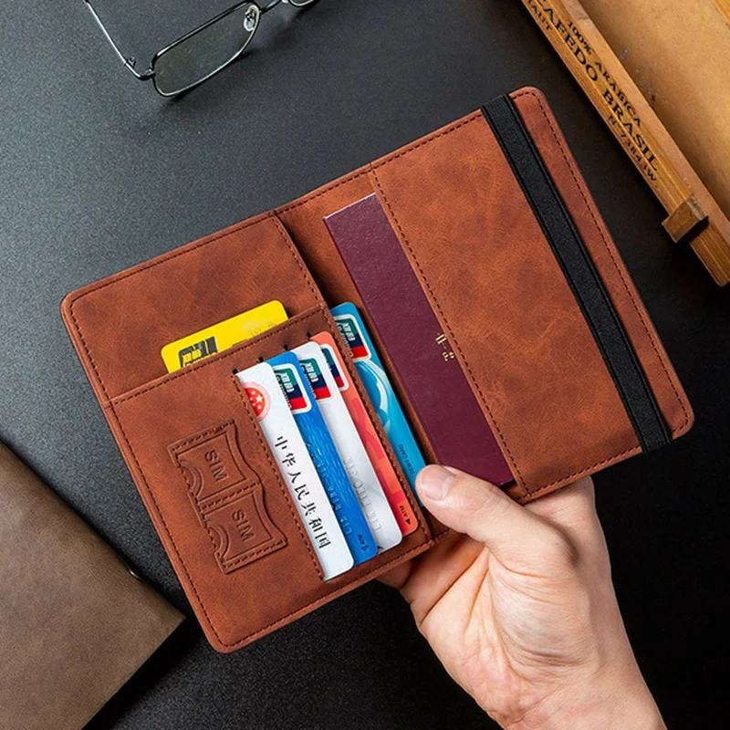 Купить Многофункциональный винтажный кошелек из искусственной кожи с RFID-защитой для | Держатели для карт и пропусков (1005003600382742)