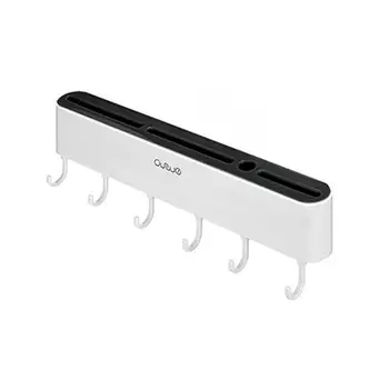

High Quality Kitchen Wall Mounted Knife Shelf Rack Rust-proof Knife Plastic Holder Kitchen Utensil Organizer with Hook