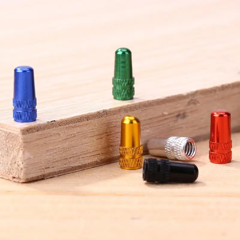 Aluminum Alloy MTB Bicycle Tire Gas Nozzle Valve Caps Cycling Dust Cover