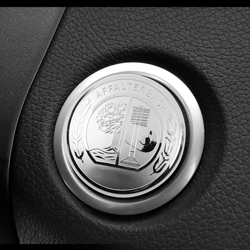 1 шт. 35 мм металлическая однокнопочная ручка старта крышка автомобиля декоративная наклейка крышка для Mercedes Benz AMG GLC GLE CLA GLA W205 W211 W213