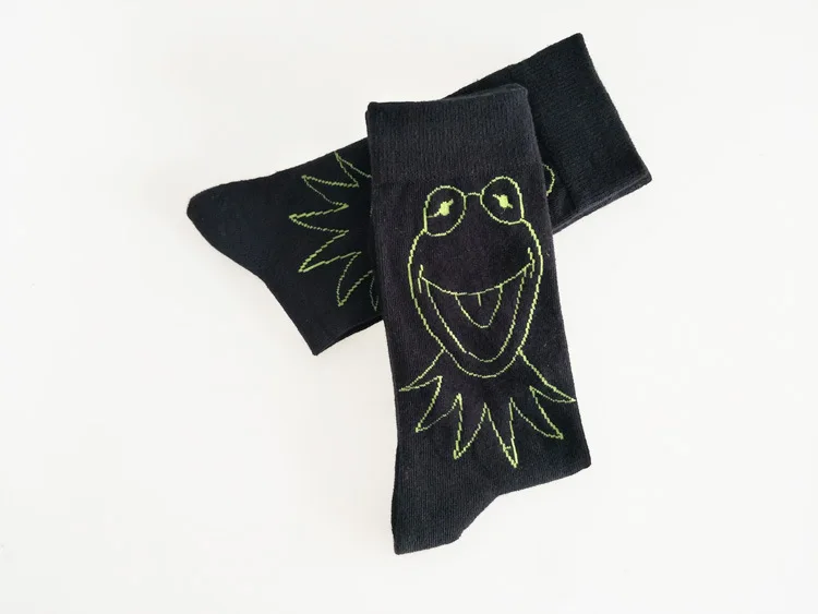 Мужские хлопковые носки с мультяшным животным принтом лягушки носки для влюбленных модные повседневные персонализированные милые