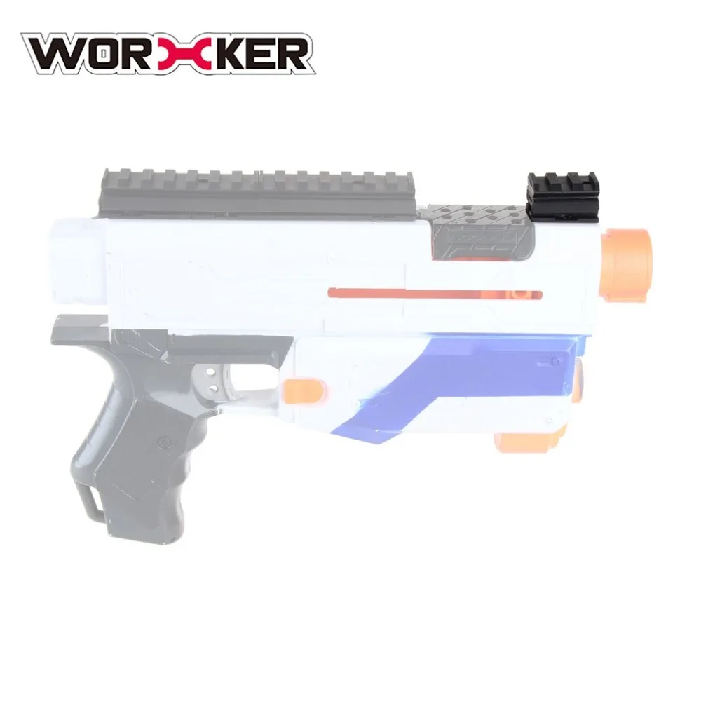 WOERKER Mod несколько длины Пикатинни Топ для Nerf пистолет части бластер модификация рейку нейлон рифленый верхний рельс комплект трек