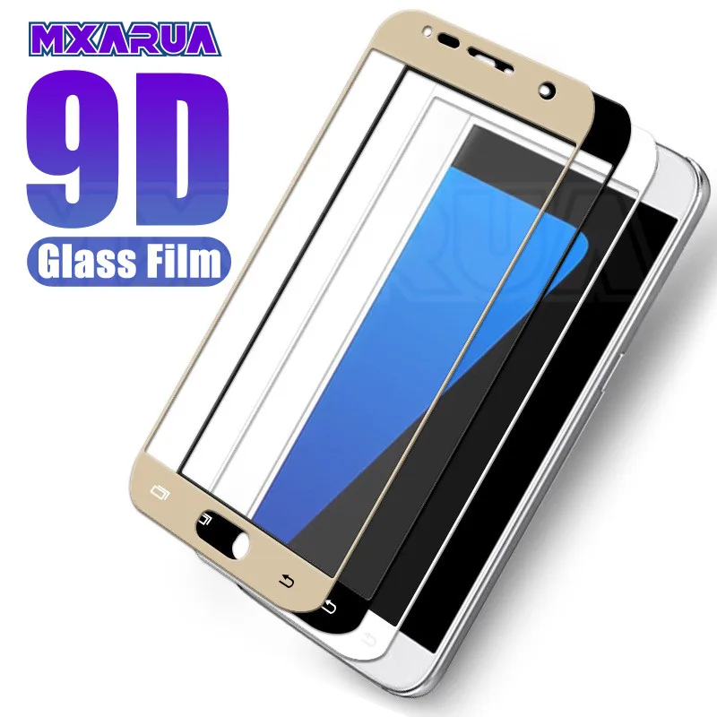 

9D Full Cover Tempered Glass on For Samsung Galaxy S7 A7 A5 A3 2017 J3 J5 J7 2016 2017 Screen Protector Protective Glass Film