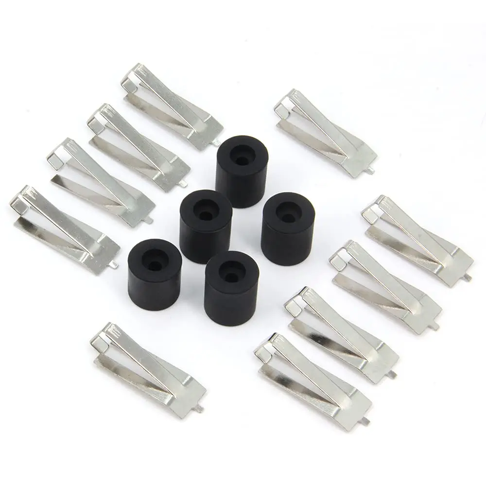 4PCS Black 18mm high + 1PCS 16mm high Heat Bed Silicone Leveling Column + 10PCS Glass Bed Spring Turn Clips for 3D Printer 4pcs glass bed clips clamps adjustable for ender 3 pro v2 3s ender 5 cr 10 cr 20 pro cr 10s pro 3d printer heat bed fixed clips