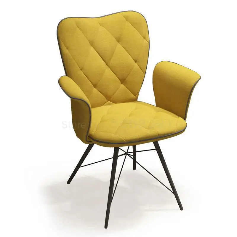 

Modern Simple Adult Dining Chair Negotiation Chair Nordic Family Chair Dining Room Chair Armchair Backrest Chair Makeup Chair