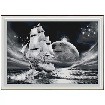 

go on a long journey counted printed on the canvas 11CT 14CT DIY kits Cross Stitch embroidery needlework Sets handmad