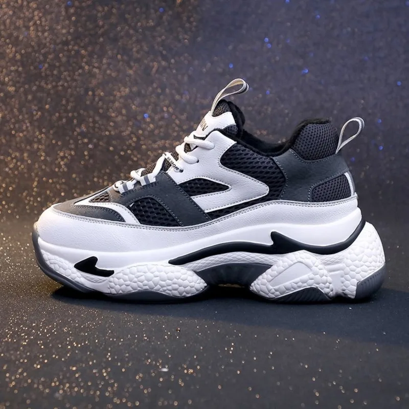 

2020 Women Platform Sneakers INS Ulzzang Fashion Tenis Female 5cm Thick Sole Brand Walking Casual Shoes Woman Vulcanized Shoes