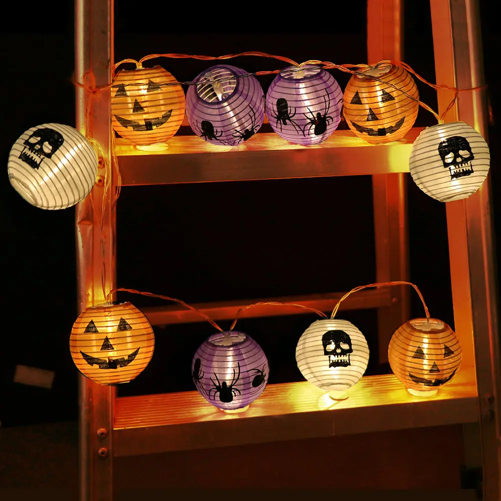OurWarm Хэллоуин DIY Украшение фестиваль фонарь тыква гирлянды Хэллоуин призрак надувные украшения для дома