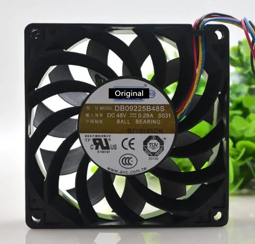 

Original 100% working DB09225B48S 48V 0.29A 4 wire thermostat comes with a temperature sensor ball cooling fan 92 * 92 * 25mm
