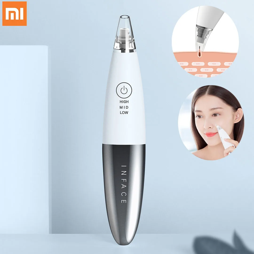 Skup Nowy Xiaomi Youpin InFace elektryczny aparat zaskórnika do zaskórnika aparat kosmetyczny do mycia do oczyszczania porów urządzenie do czyszczenia twarzy