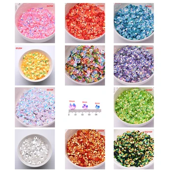 

All colors Shell PVC Loose Sequins Paillette Sewing Craft Sequins for Wedding Decoration Garment Dress Shoe Caps DIY Accessory