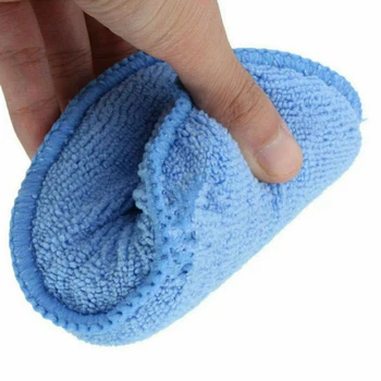 

Blue Polishing Pads Microfiber 12.5x2.5cm Replacement Set Car Applicator