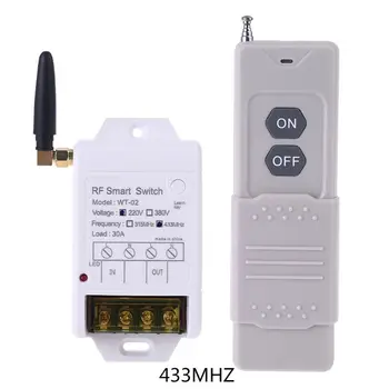 

220V30A Water Pump Switch + High Power 3000 2A 433MHZ 315MHZ for AK-WT-02 Wireless Remote Control Switch Receiver