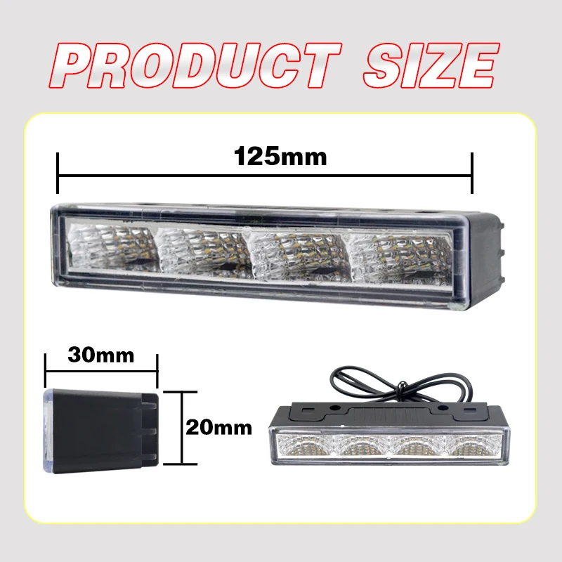 ������ LED ���� DRL �ְ� �����, ��� ����� �ܺ� ����, ��� �ڵ� ���� ���õ� ����, ���� 12V, 2x