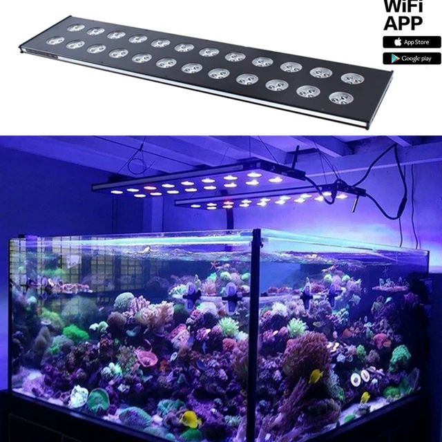 Porto Nøjagtighed Junction Marine Aquarium LED light Coral SPS LPS Aquarium Sea Reef Tank 90v-240v  Metal tube Adjustable