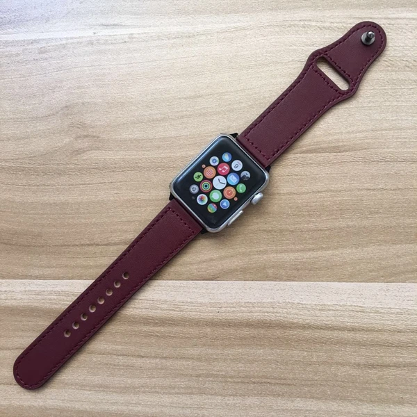 Высокое качество для iwatch ремешок 38 мм 40 мм Натуральная кожа петля для Apple Watch ремешок 44 мм 42 мм серия 4 3 2 1 серия 5