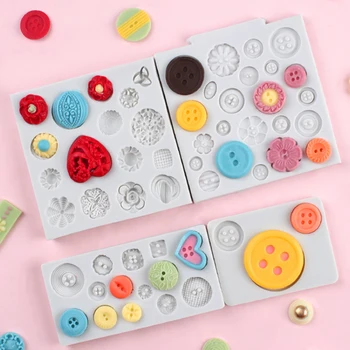 

Flower Button Mould Silicone Mold Fondant Cake Decorating Tool Gumpaste Sugarcraft Chocolate Forms Bakeware Tools