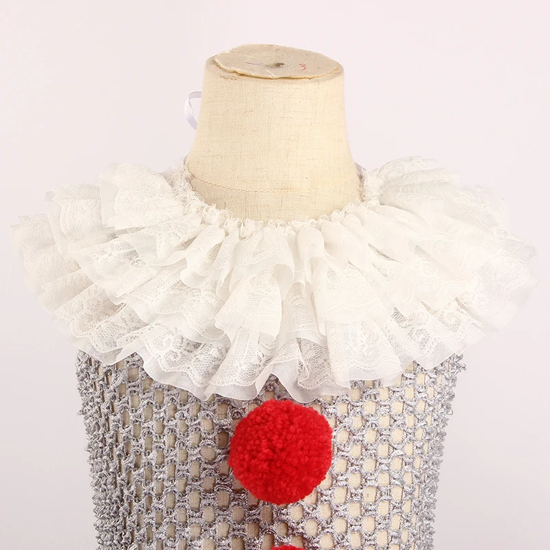 Tutu Tulle Pennywise It Clown Fancy Costume Cosplay For Kids