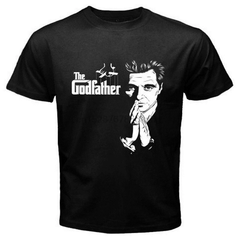 THE GODFATHER Al Pacino Mafia ретро фильм Легенда Футболка Новая мужская мода короткий рукав |