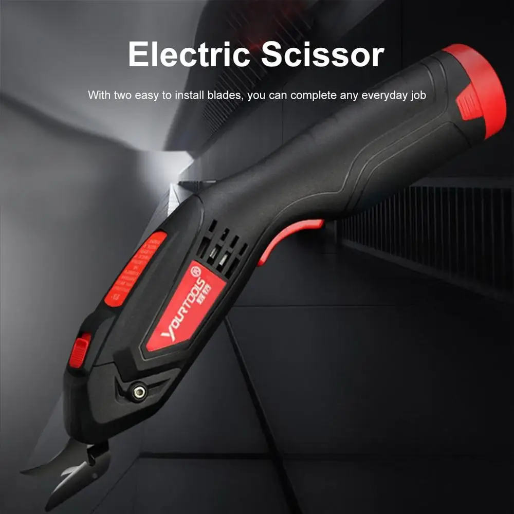 

Cordless Electric Scissors 4 Volt Fabric Scissors Electric Cutter USB Charging for Fabric Paper Cardboard Scrapbooking