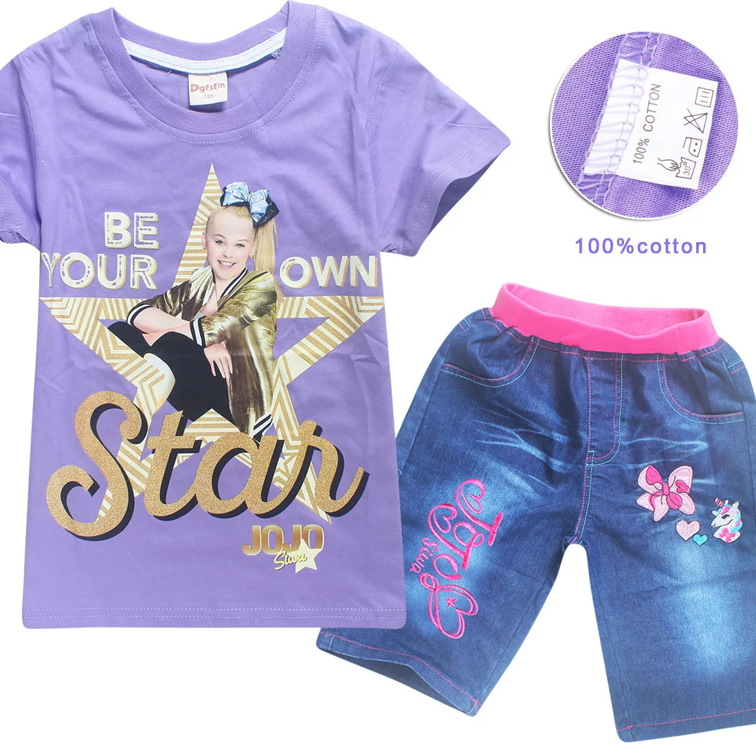 red summer JOJO SIWA Kids TikTok Baby Girl Tops Tees Clothes Boys Girls Short Sleeve sets TikTok girls clothes 10 12 year